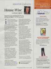 Better Homes & Gardens November 2009 Magazine Article: House-Wise with Danny Lipford