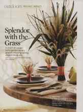 Better Homes & Gardens November 2009 Magazine Article: Splendor with the Grass