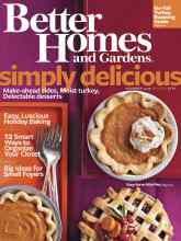 Better Homes & Gardens November 2009 Magazine Cover