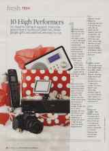 Better Homes & Gardens December 2009 Magazine Article: 10 High Performers