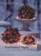 Better Homes & Gardens December 2009 Magazine Article: Enchanted Night