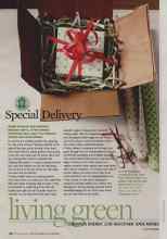 Better Homes & Gardens December 2009 Magazine Article: Special Delivery