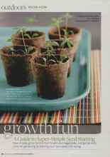 Better Homes & Gardens January 2010 Magazine Article: Growth fun