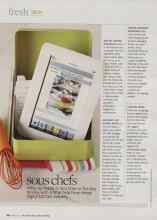 Better Homes & Gardens March 2010 Magazine Article: Sous chefs