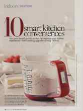 Better Homes & Gardens March 2010 Magazine Article: 10 smart kitchen conveniences