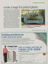 Better Homes & Gardens March 2010 Magazine Article: Create a stage for potted plants