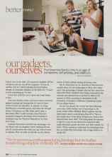 Better Homes & Gardens March 2010 Magazine Article: Our gadgets ourselves