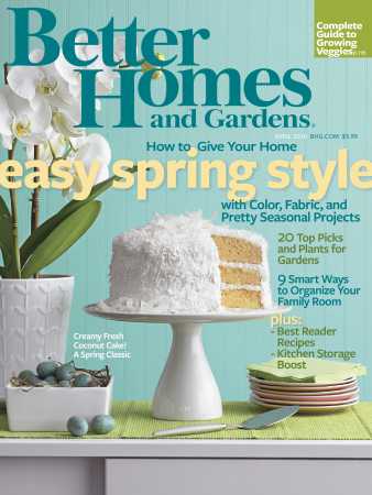 Better Homes & Gardens April 2010 Magazine Cover