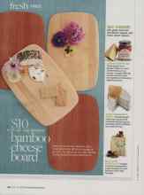 Better Homes & Gardens April 2010 Magazine Article: $10 PICK OF THE MONTH bamboo cheese board