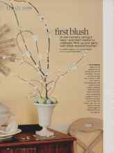Better Homes & Gardens April 2010 Magazine Article: First blush