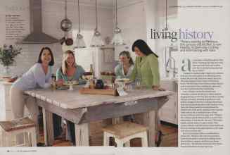 Better Homes & Gardens April 2010 Magazine Article: Living history