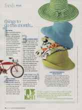 Better Homes & Gardens May 2010 Magazine Article: INDISPENSABLE: SUN HATS