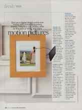 Better Homes & Gardens May 2010 Magazine Article: Motion pictures