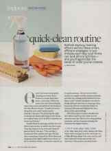 Better Homes & Gardens May 2010 Magazine Article: Quick-clean routine
