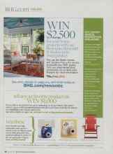 Better Homes & Gardens August 2010 Magazine Article: WIN $2,500
