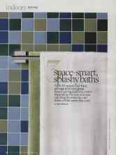 Better Homes & Gardens August 2010 Magazine Article: 3 space-smart, splashy baths