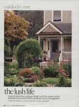 Better Homes & Gardens August 2010 Magazine Article: The lush life