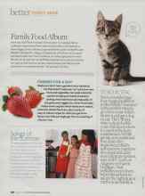 Better Homes & Gardens August 2010 Magazine Article: Family Food Album