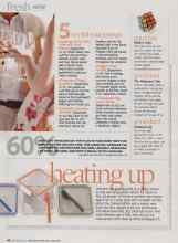 Better Homes & Gardens September 2010 Magazine Article: Heating up
