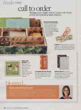 Better Homes & Gardens September 2010 Magazine Article: Call to order
