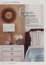 Better Homes & Gardens September 2010 Magazine Article: 6 ways to rest easy