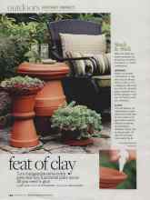 Better Homes & Gardens September 2010 Magazine Article: Feat of clay