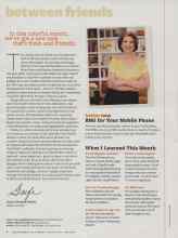 Better Homes & Gardens October 2010 Magazine Article: Between friends
