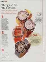 Better Homes & Gardens October 2010 Magazine Article: INDISPENSABLE Arm Candy