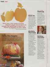 Better Homes & Gardens October 2010 Magazine Article: With just a few snips of some colorful paper, you'll have an instant fall greeting to send to a friend or display on your table