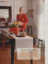 Better Homes & Gardens October 2010 Magazine Article: Good Spirits