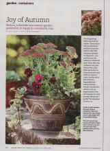 Better Homes & Gardens October 2010 Magazine Article: Joy of Autumn