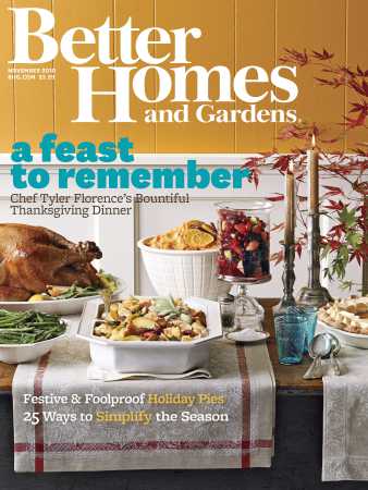 Better Homes & Gardens November 2010 Magazine Cover
