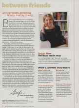 Better Homes & Gardens November 2010 Magazine Article: Giving thanks, gathering family, making it easy