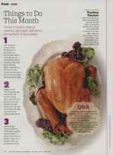 Better Homes & Gardens November 2010 Magazine Article: Turkey Platter