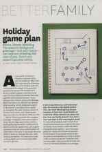 Better Homes & Gardens November 2010 Magazine Article: Holiday game plan
