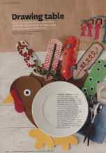 Better Homes & Gardens November 2010 Magazine Article: Drawing table