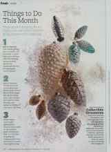 Better Homes & Gardens December 2010 Magazine Article: Collectible Ornaments
