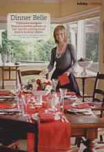 Better Homes & Gardens December 2010 Magazine Article: Dinner Belle