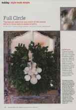 Better Homes & Gardens December 2010 Magazine Article: Full Circle