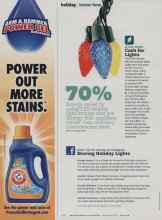 Better Homes & Gardens December 2010 Magazine Article: Storing Holiday Lights