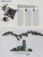 Better Homes & Gardens December 2010 Magazine Article: Keep Your Tree Fresh Longer