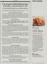 Better Homes & Gardens December 2010 Magazine Article: Fruit Gift Box