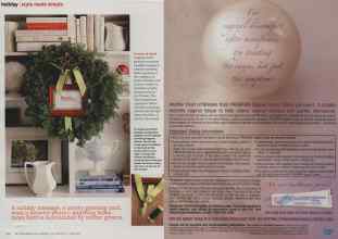 Better Homes & Gardens December 2010 Magazine Article: Page 140