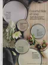 Better Homes & Gardens January 2011 Magazine Article: Colorful Side of Gray