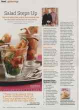 Better Homes & Gardens January 2011 Magazine Article: Salad Steps Up