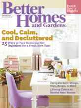 Better Homes & Gardens January 2011 Magazine Cover