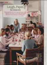 Better Homes & Gardens February 2011 Magazine Article: Laugh, Paper, Scissors