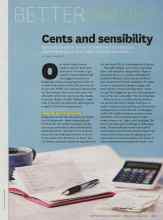 Better Homes & Gardens February 2011 Magazine Article: Cents and sensibility