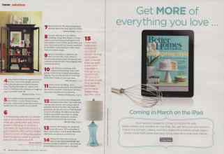 Better Homes & Gardens March 2011 Magazine Article: Page 48