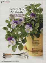 Better Homes & Gardens April 2011 Magazine Article: What's New For Spring